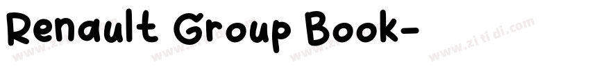Renault Group Book字体转换